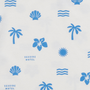 SHORT SLEEVE SLEEP SET Blue Holiday