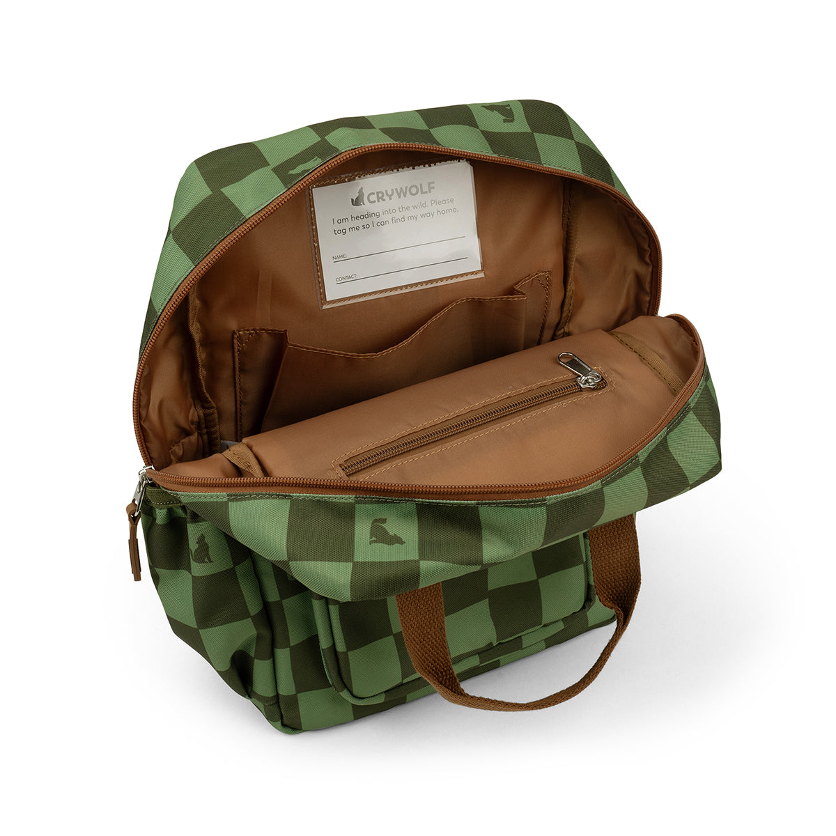 MINI BACKPACK Green Check – CRYWOLF (NZ)