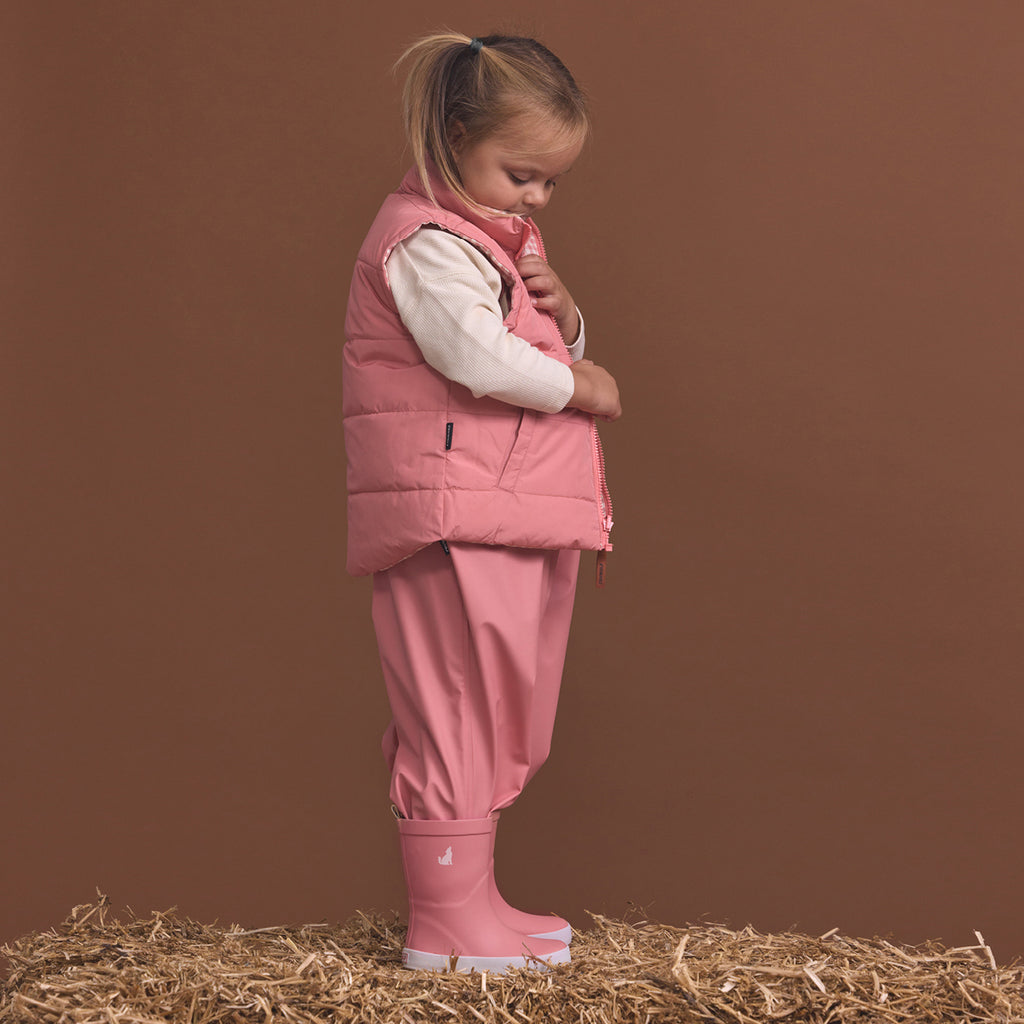 REVERSIBLE ECO-VEST Rose Gingham – CRYWOLF (NZ)