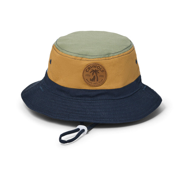 REVERSIBLE BUCKET HAT Indigo Colourblock – CRYWOLF (NZ)