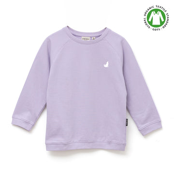 Organic Sweater Lilac Front View