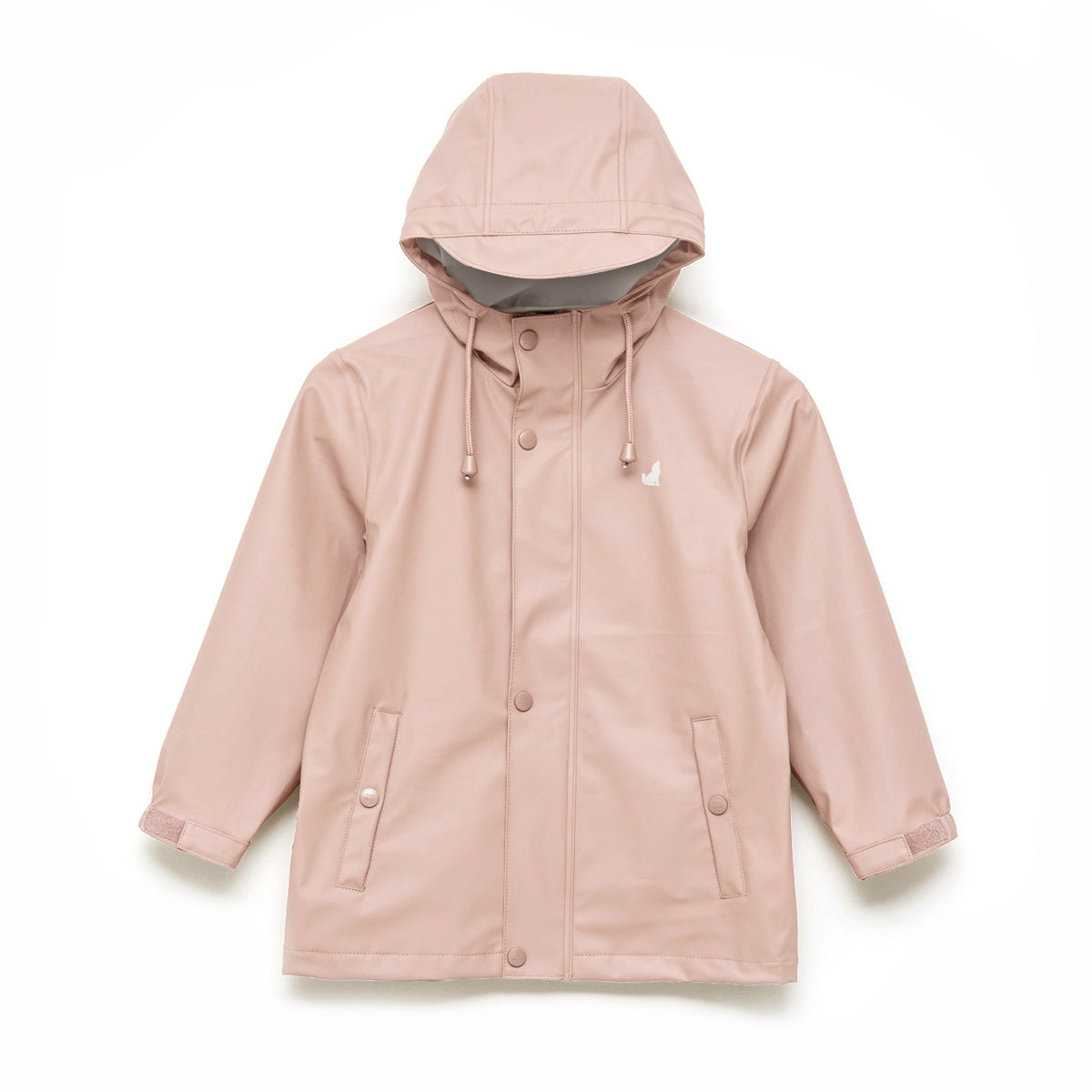 Dusty shop pink raincoat