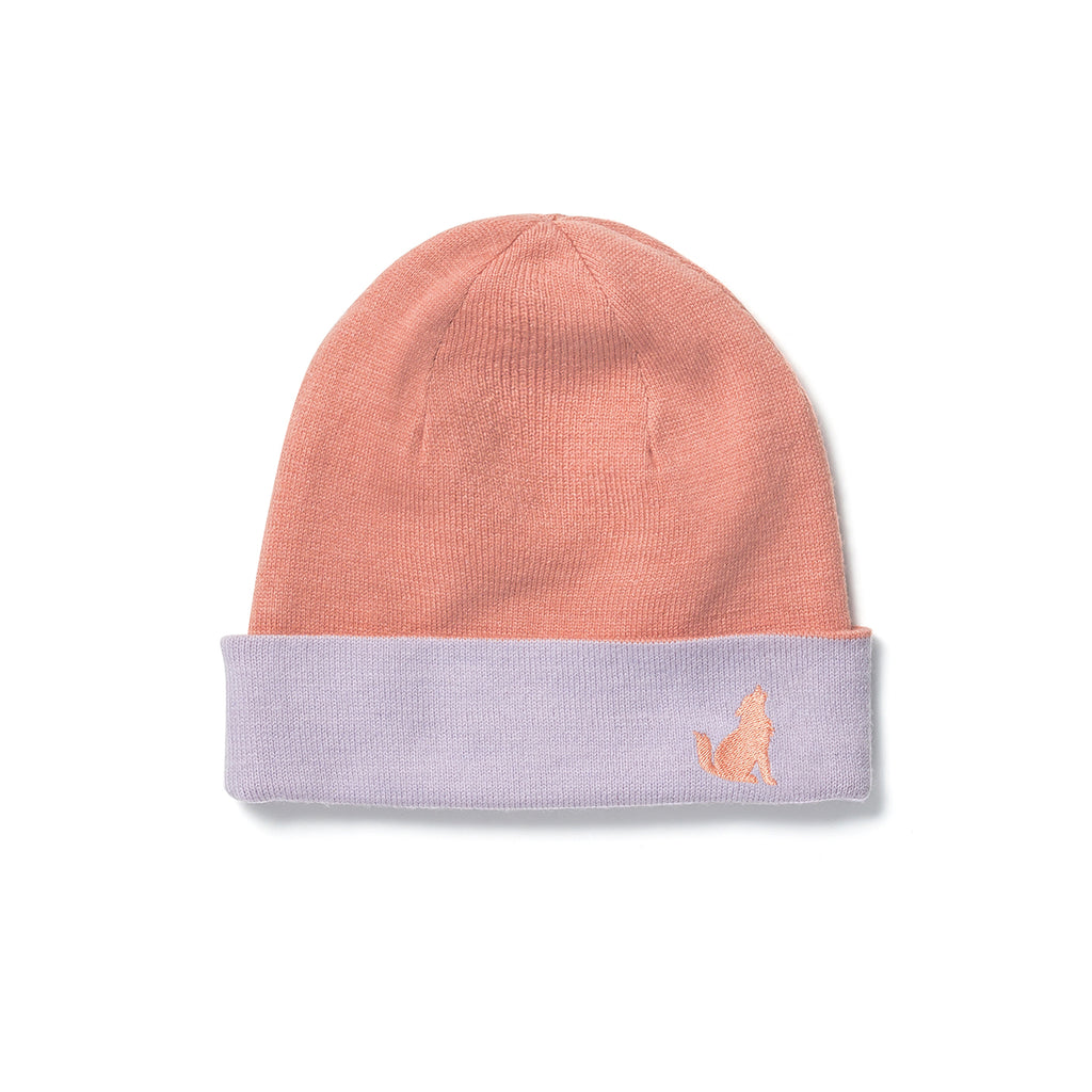 Crywolf Reversible Beanie Rose/Lilac - Front View
