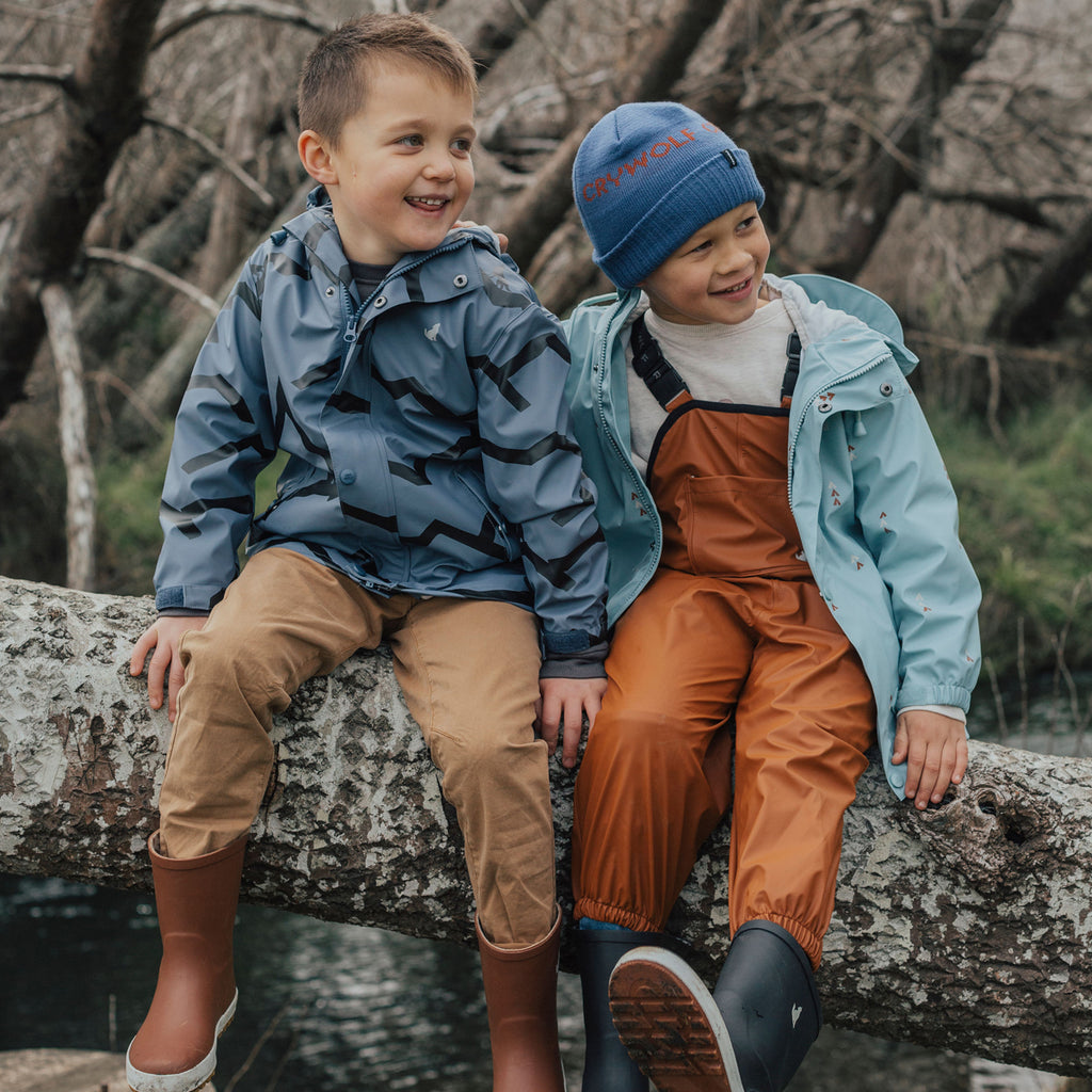 Two boys wearing Play Jacket Mountain Wolf