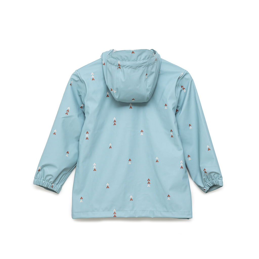Crywolf Kids Waterproof Play Jacket - Blue - Back View