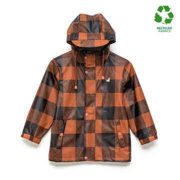 Play Jacket Rust Plaid - Front View
