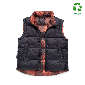 Crywolf Reversible Vest Plaid Open